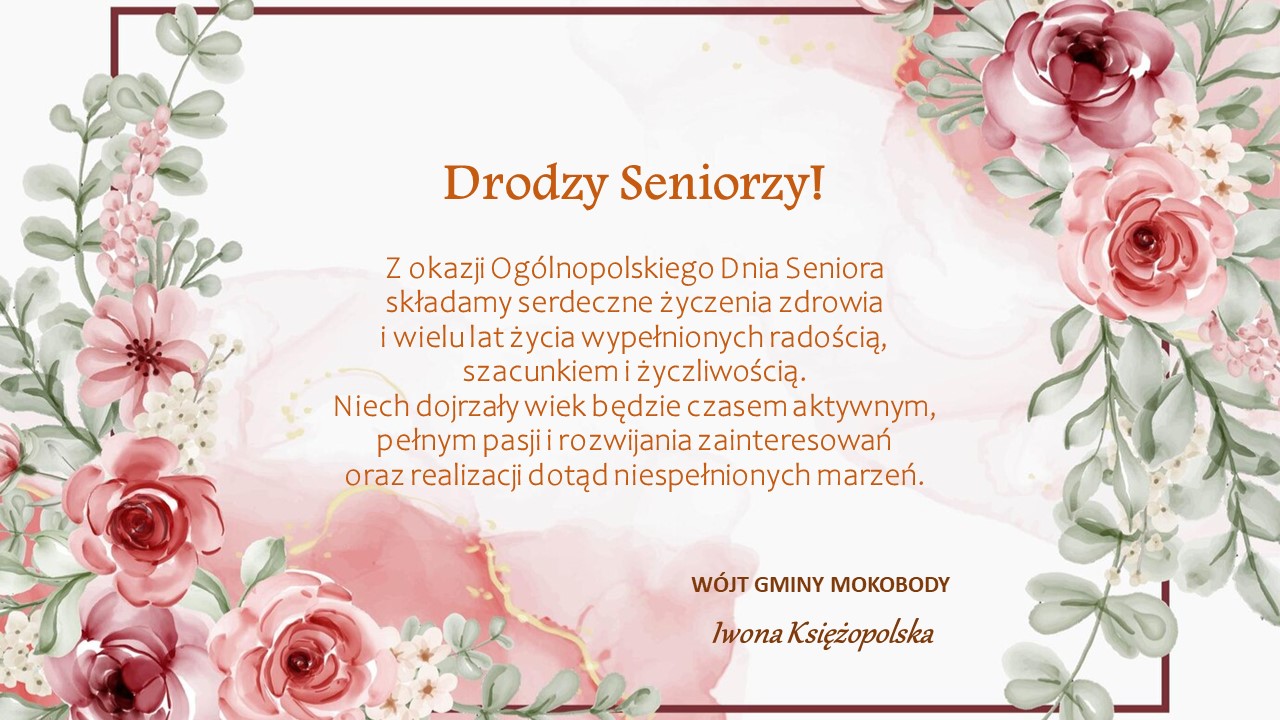 Życzenia z okazji dnia seniora
