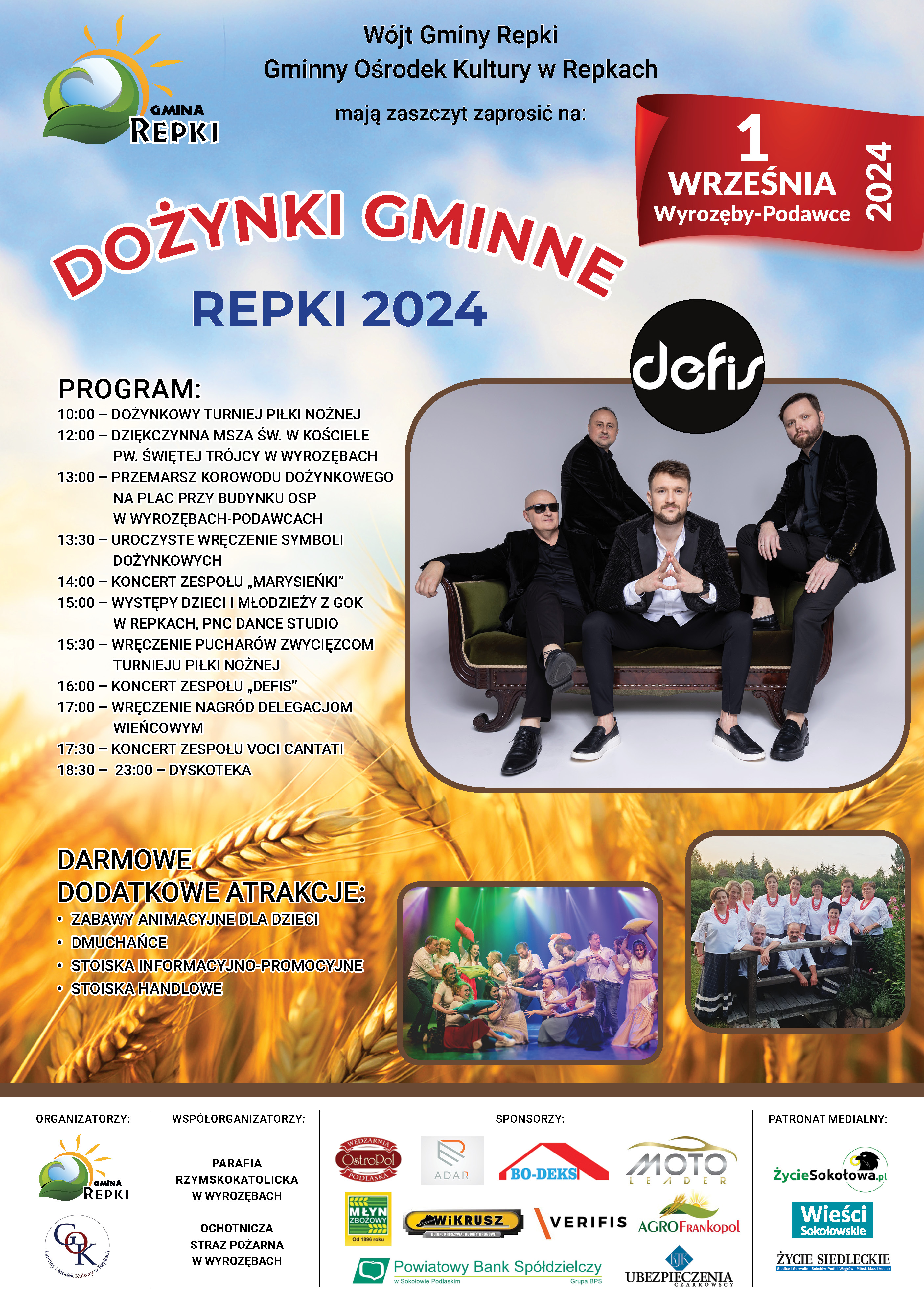 Dożynki Gminne Repki 2024 – zapraszamy! 