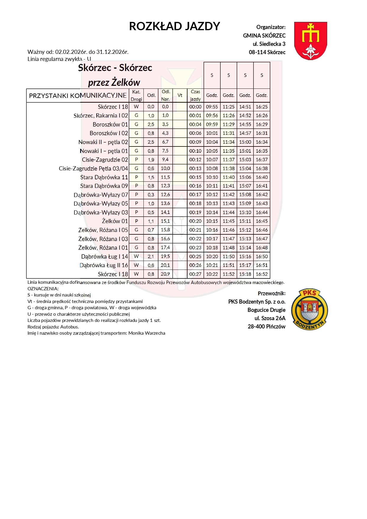 Skórzec - Skórzec przez Żelków