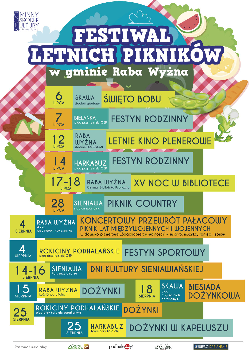 Festiwal Letnich Pikników w gminie Raba Wyżna