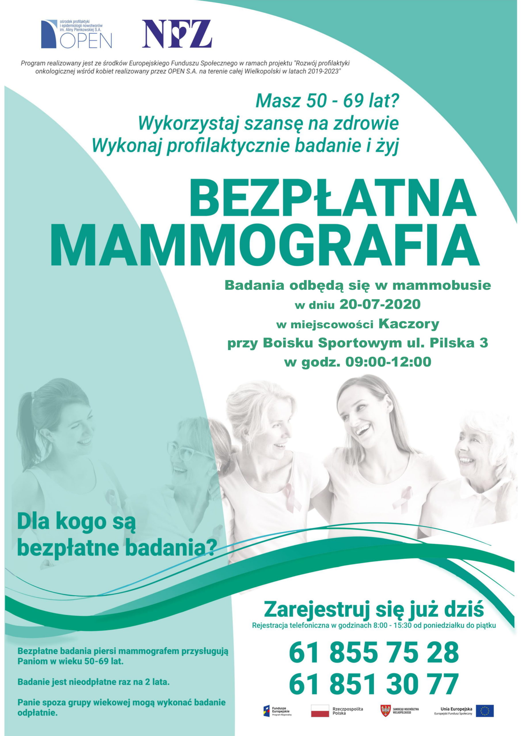 Plakat Bezpłatna Mammografia