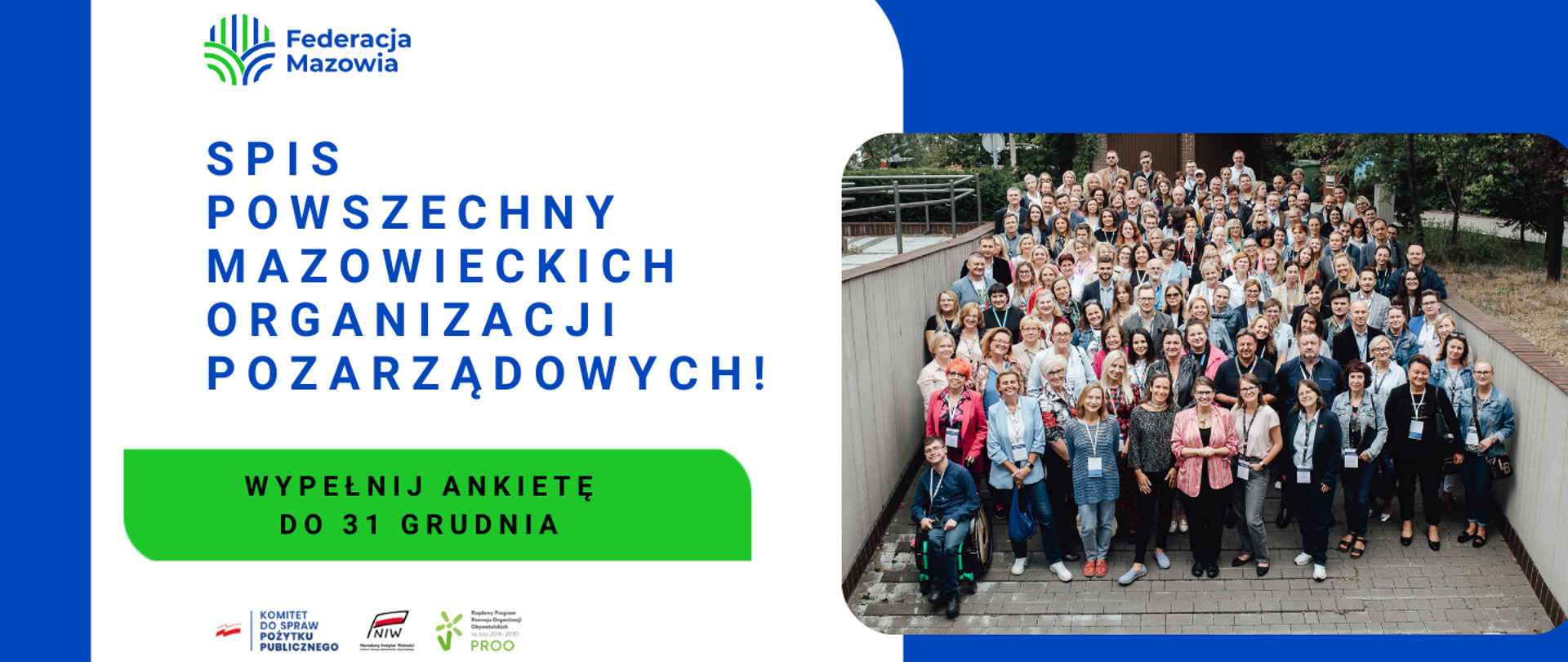 NGO, weź udział w spisie powszechnym mazowieckich organizacji 