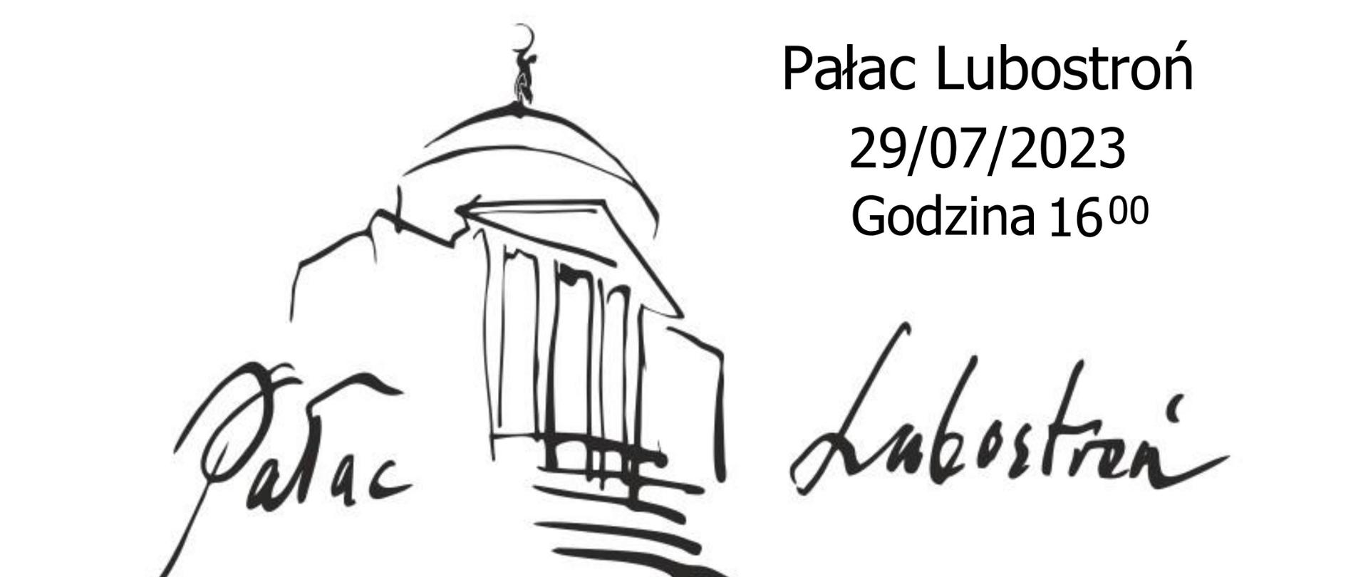 Pałac z Gwiazdami w Lubostroniu - plakat