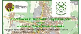 Na tle mapy Hajnówki umieszczono informacje o wydarzeniu, zawarte w artykule