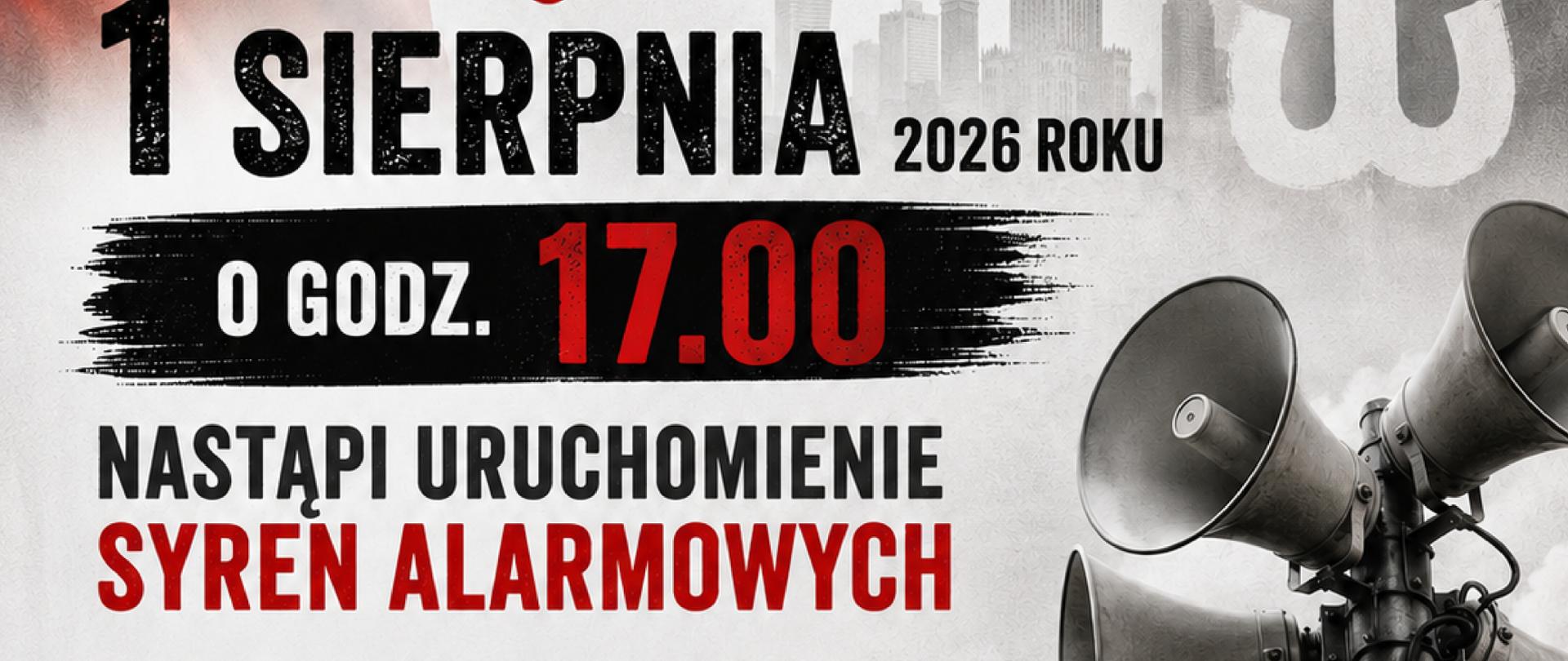 Nastąpi uruchomienie syren alarmowych
