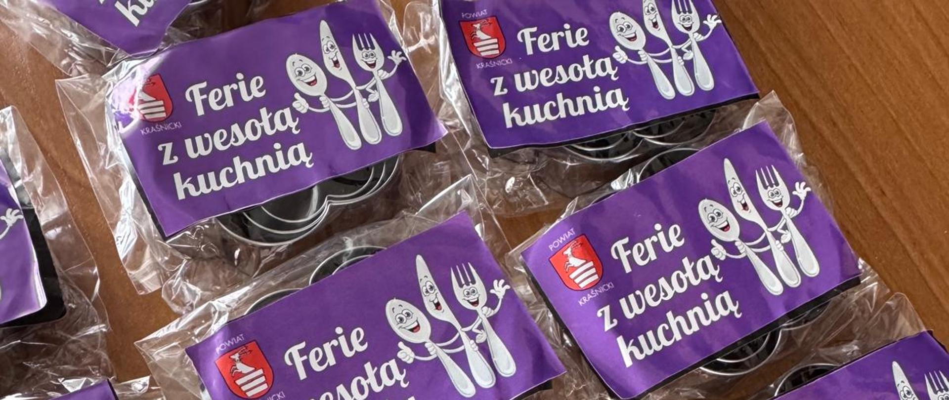 Upominki dla uczestników zajęć kulinarnych.