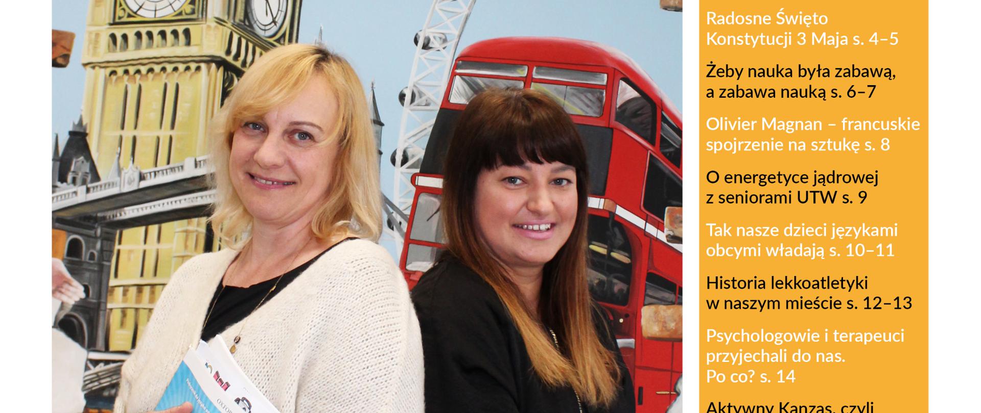 Okładka informatora z dwiema nauczycielkami j. angielskiego