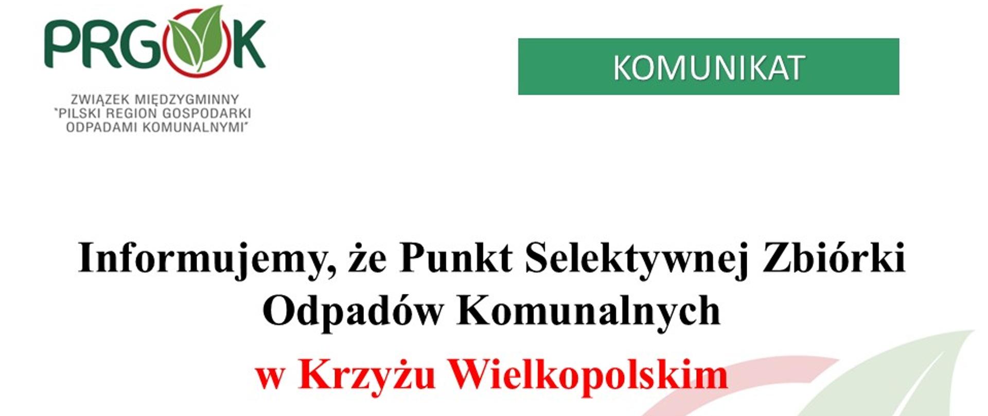 PSZOK nieczynny