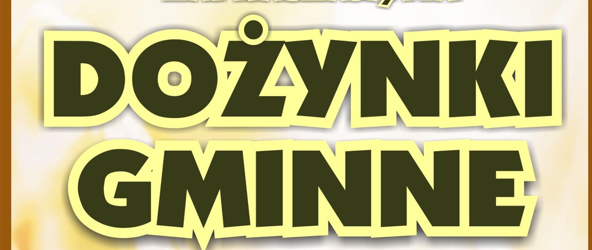 Na plakacie w dolnej części widnieją łany zboża. Powyżej przedstawiony jest harmonogram wydarzenia.