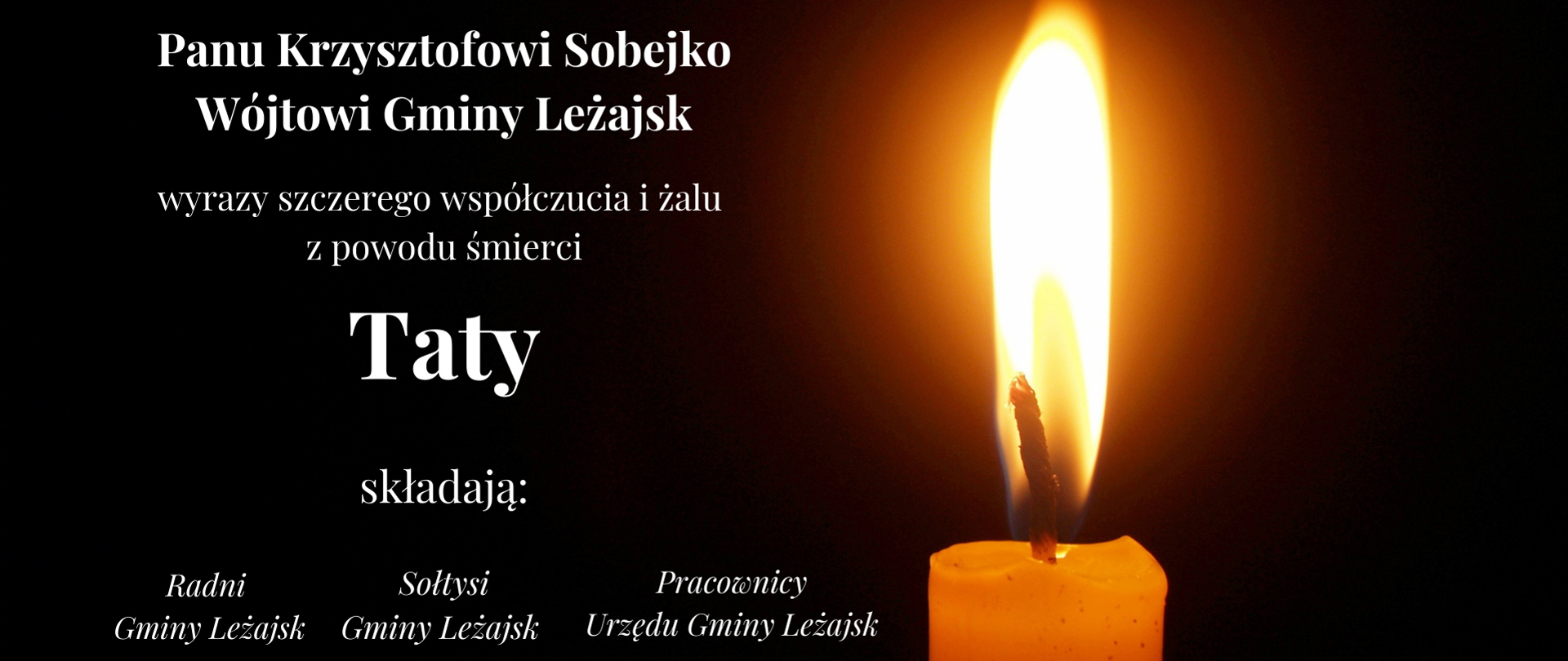 Wyrazy współczucia