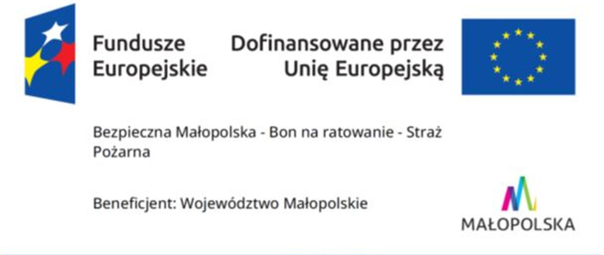 Bezpieczna Małopolska - Bon na ratowanie- Straż Pożarna