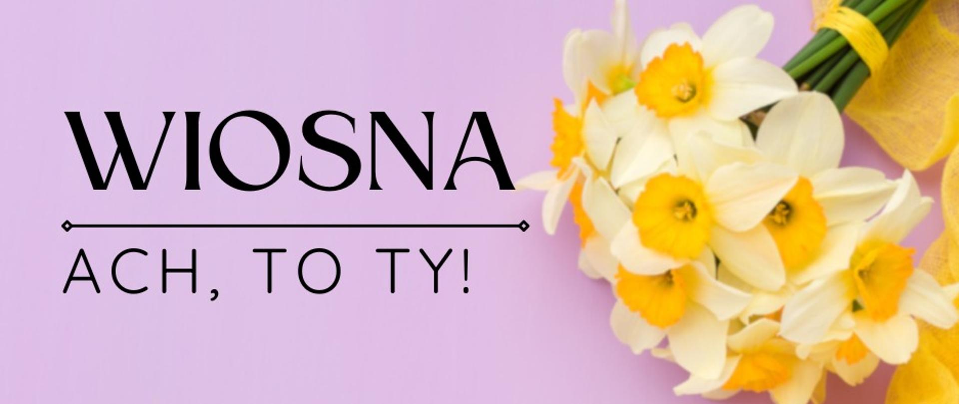 Baner opisujący wiosne