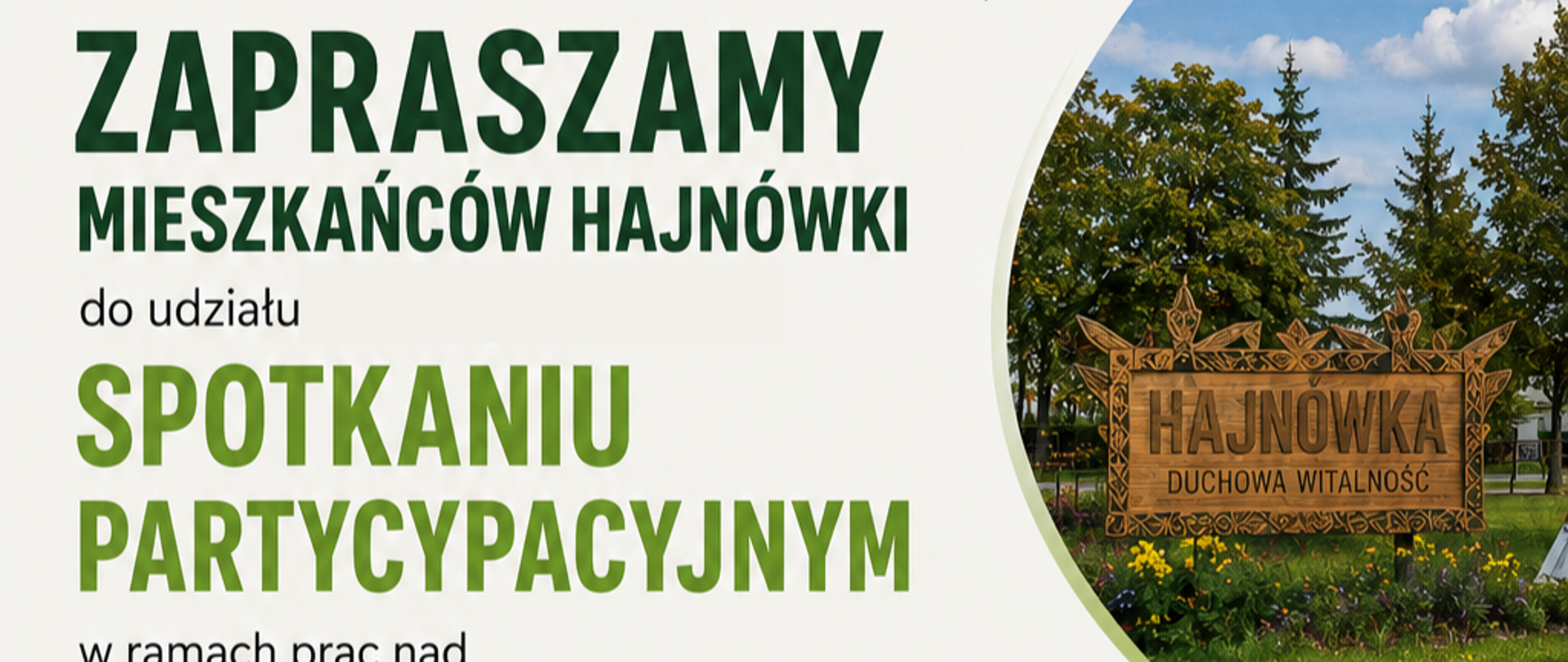 Plakat promujący wydarzenie - informacje zawarte w artykule 