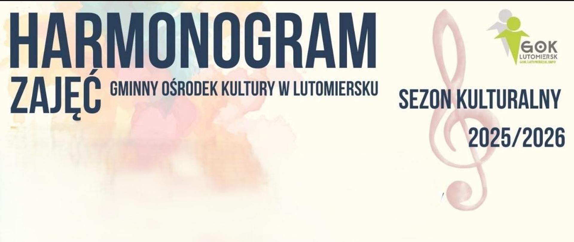 Harmonogram zajęć GOK