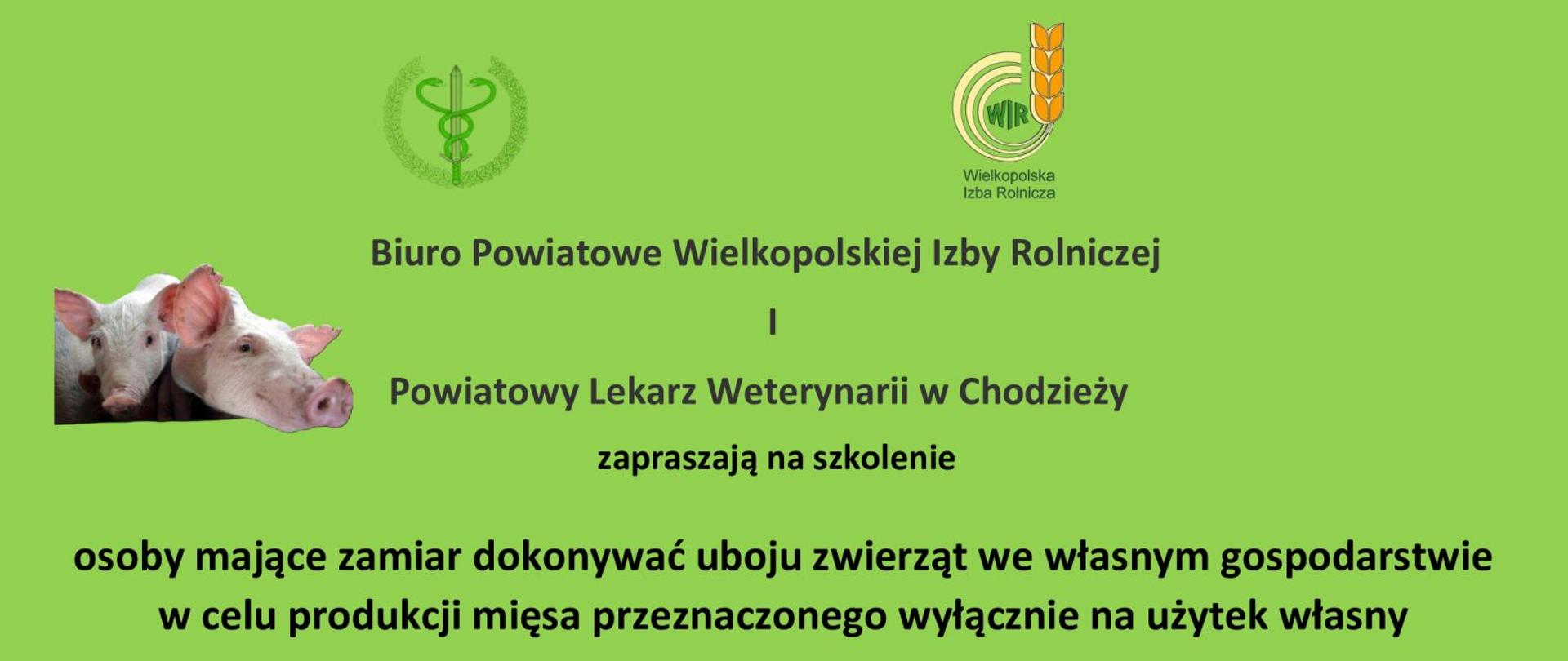 Szkolenie dla osób z uboju własnego zwierząt