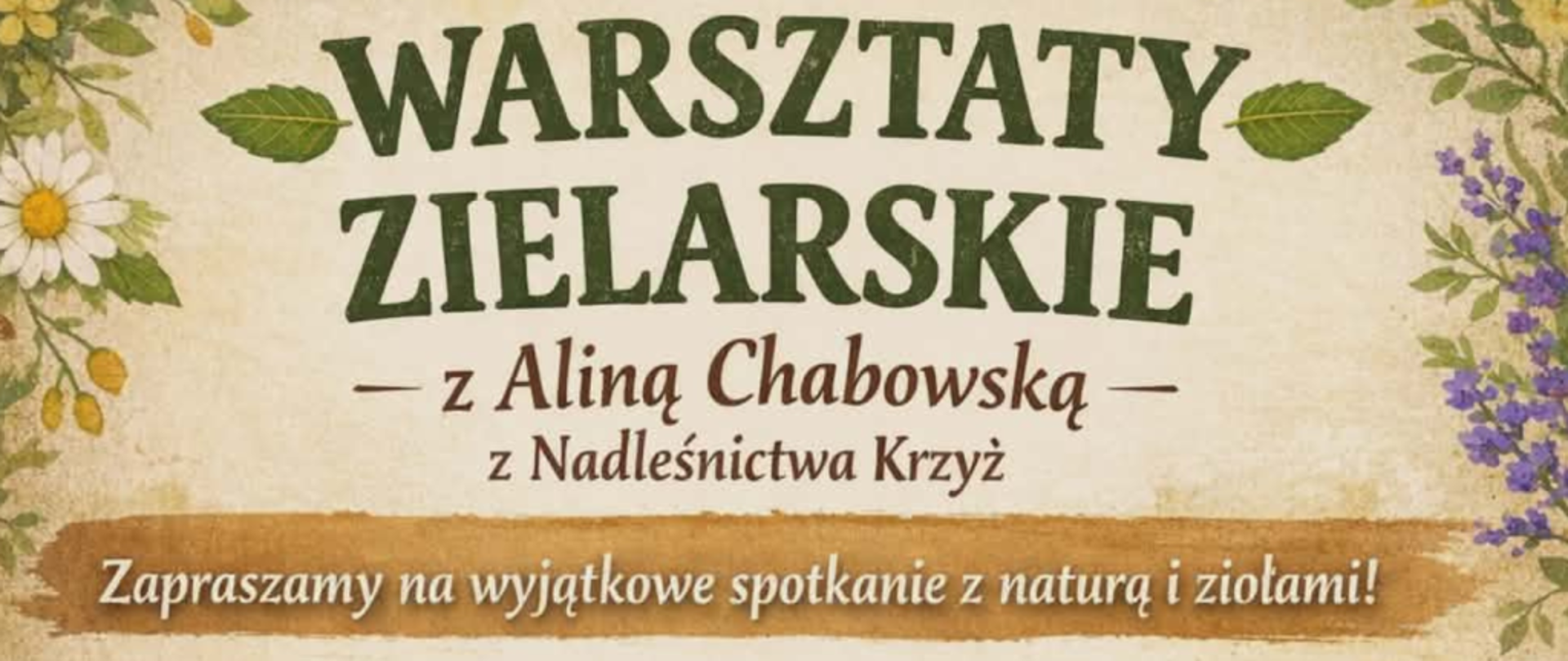 Warsztaty zielarskie - zaproszenie