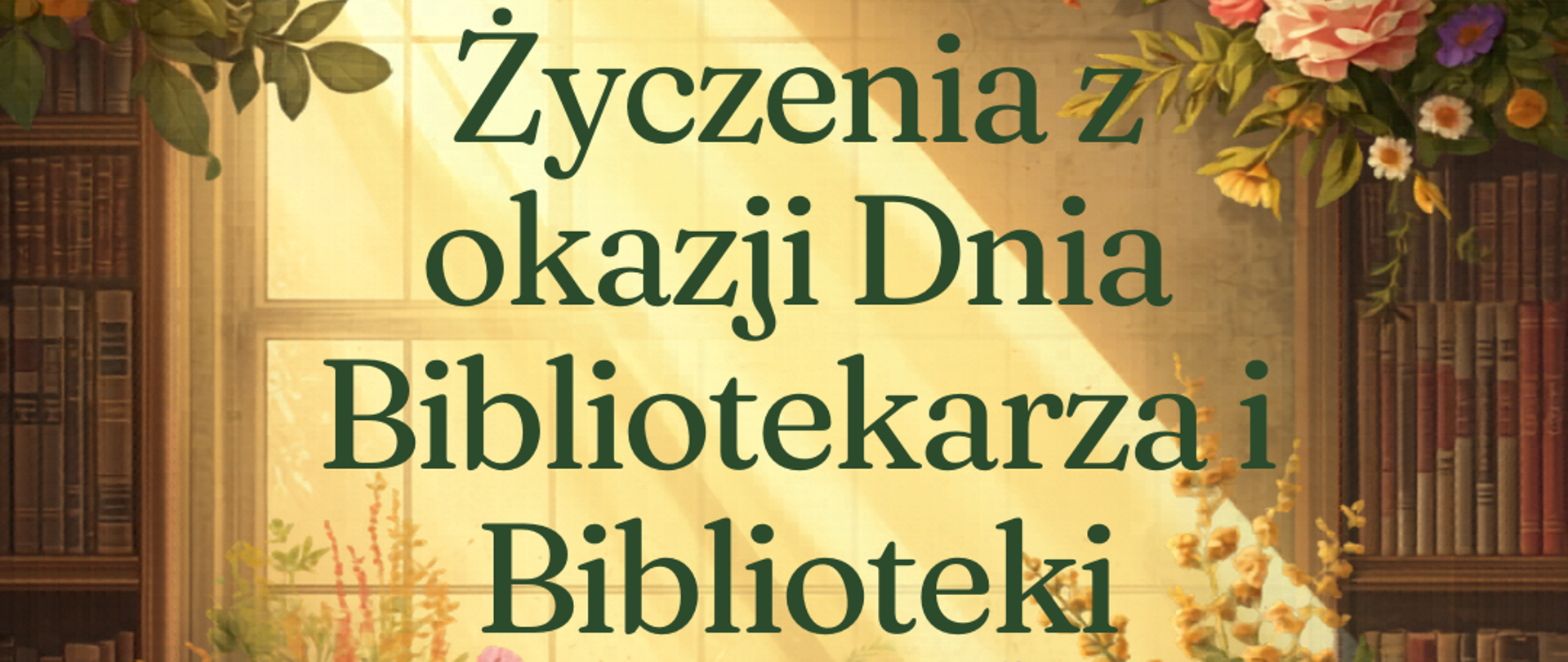Życzenia z okazji Dnia Bibliotekarza i Biblioteki
