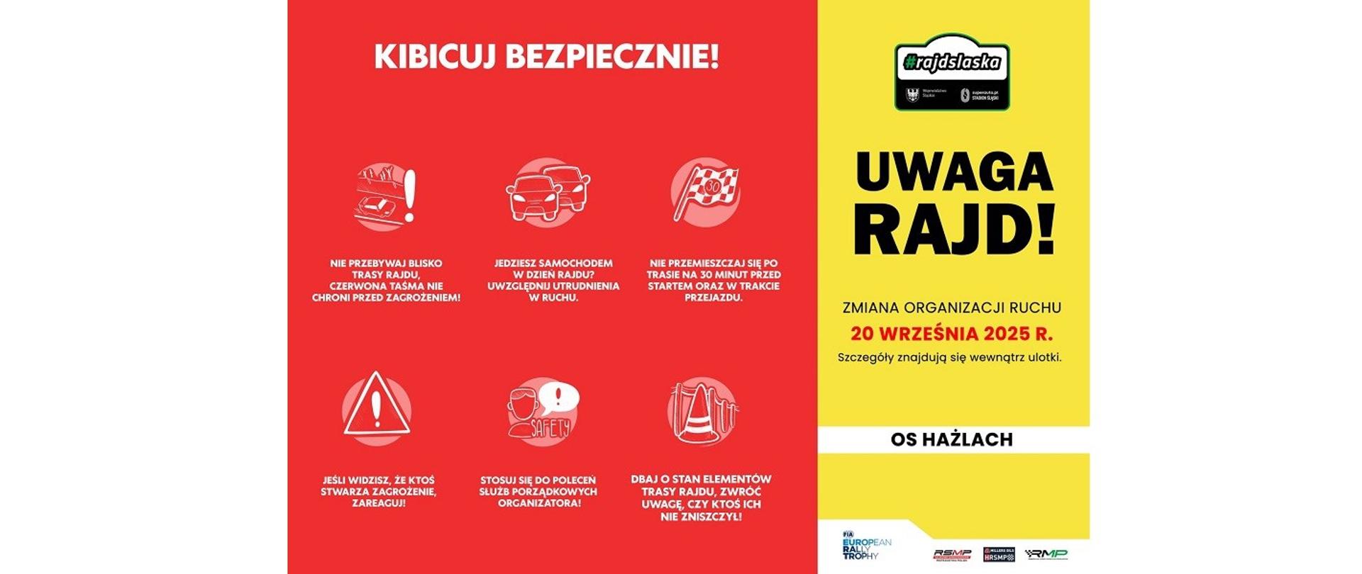 Rajd Śląska. Uwaga Rajd! Zmiana organizacji ruchu 20 września 2025 r.