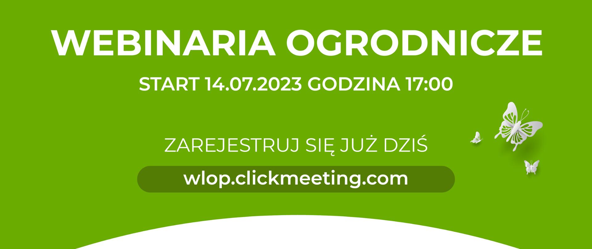 „O ogrodach bez ogródek- zapraszamy na ogrodowe webinaria!”