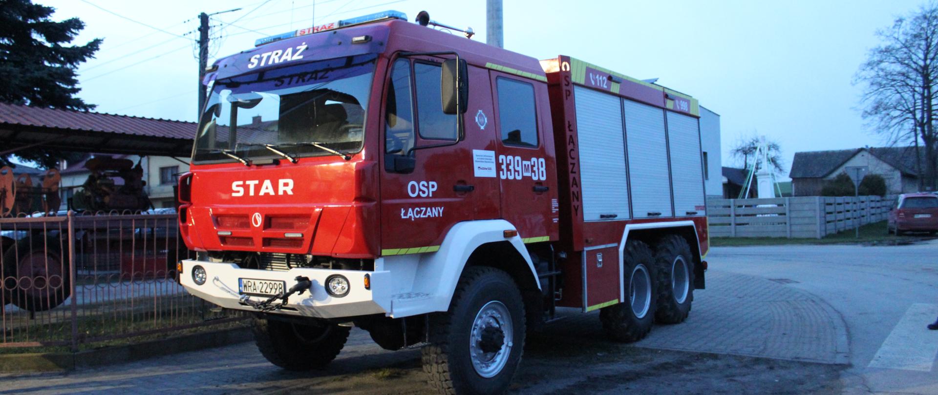 Uroczystość przekazania GBA STAR 266 dla OSP Łączany