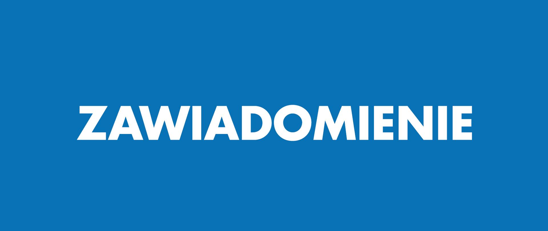 ZAWIADOMIENIE