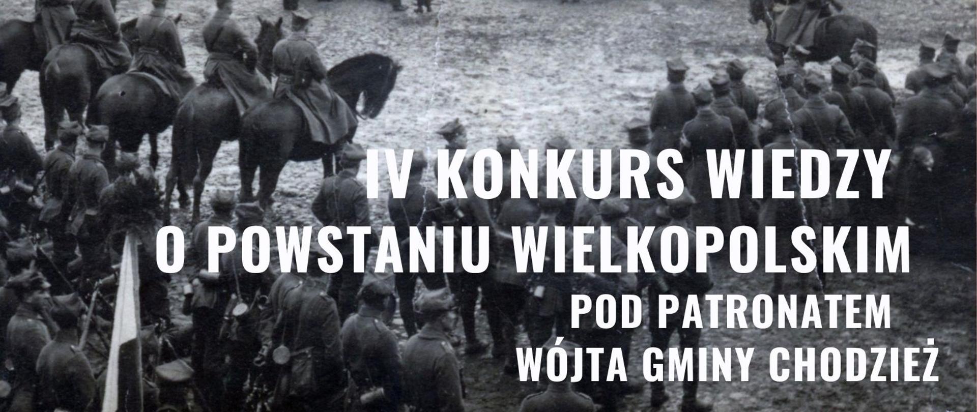 Plakat konkurs wiedzy o powstaniu wielkopolskim