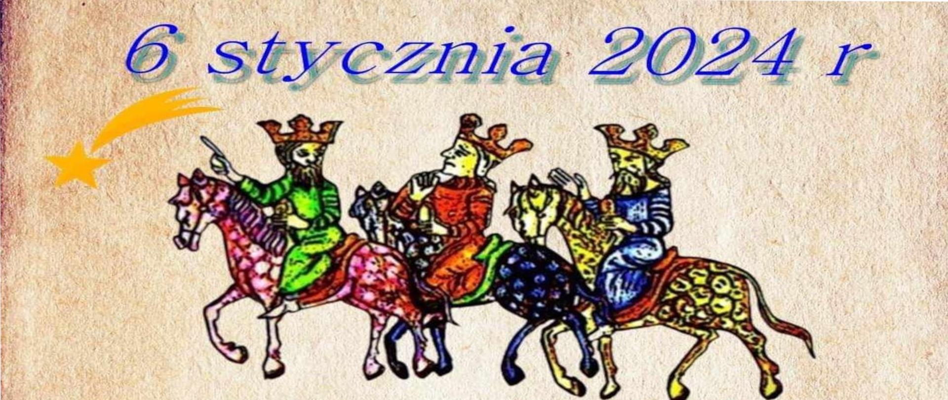  06 stycznia 2024 r. Orszak Trzech Króli w Sieniawie.