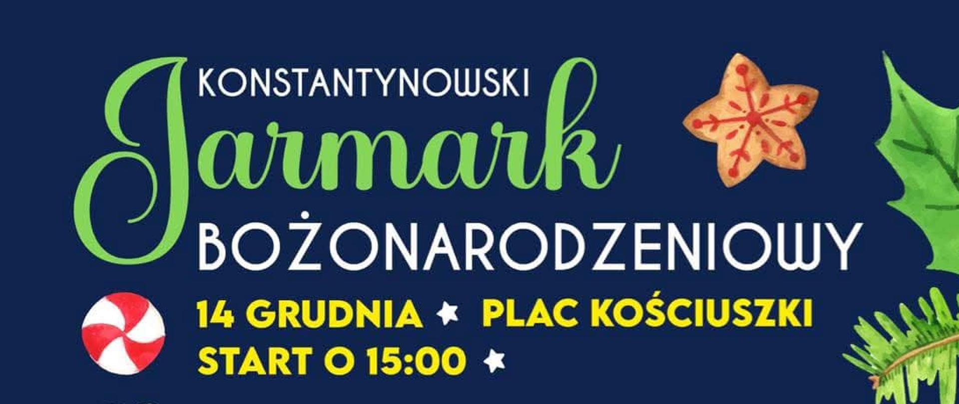 grafika Jarmark Bożonarodzeniowy plakat