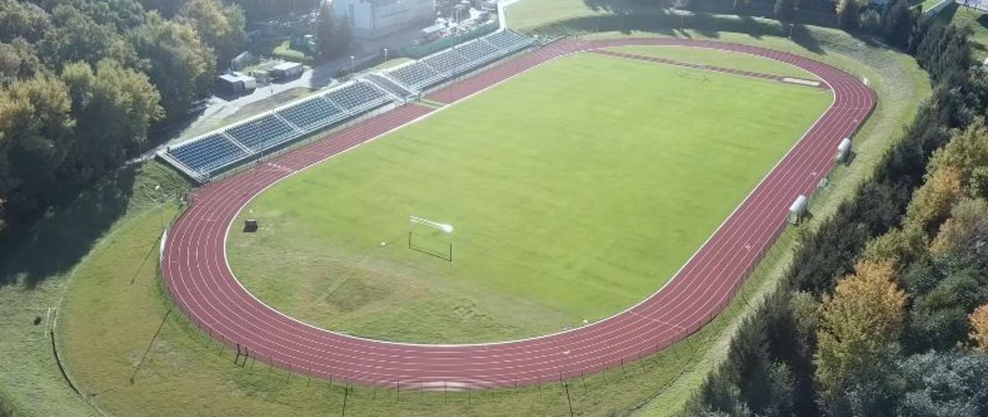 Na zdjęciu widoczny stadion MKS Kalwarianka