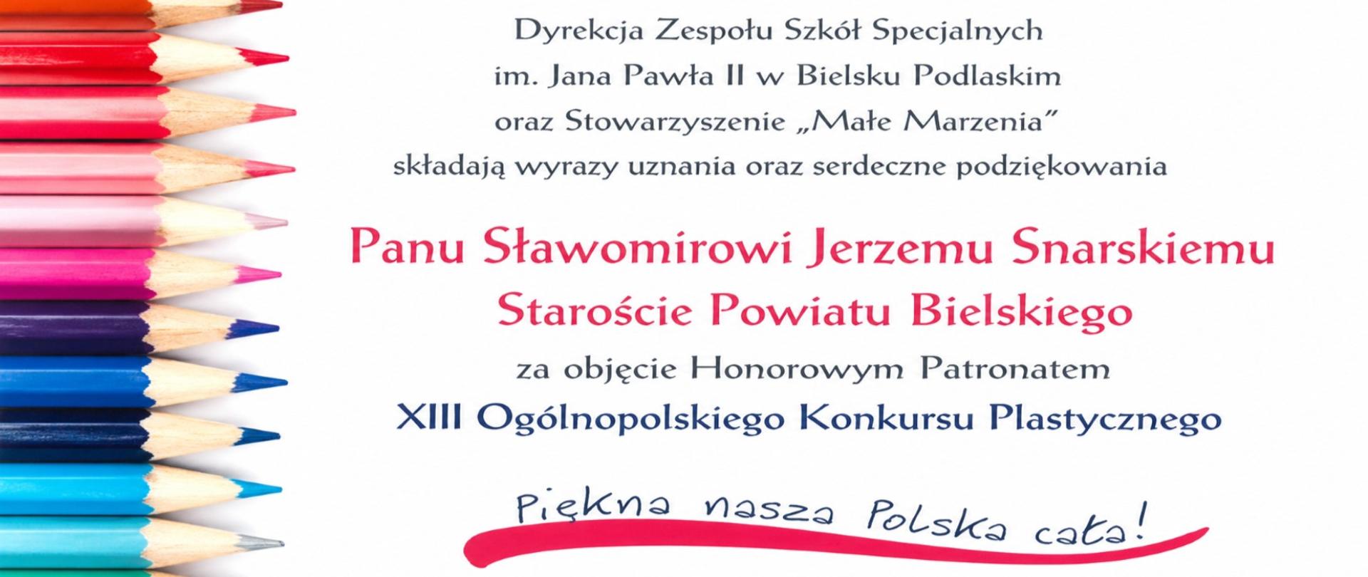 Podziękowania Staroście Bielskiemu - Piękna Nasza Polska Cała 2026