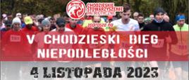 Plakat logo bieg niepodległości