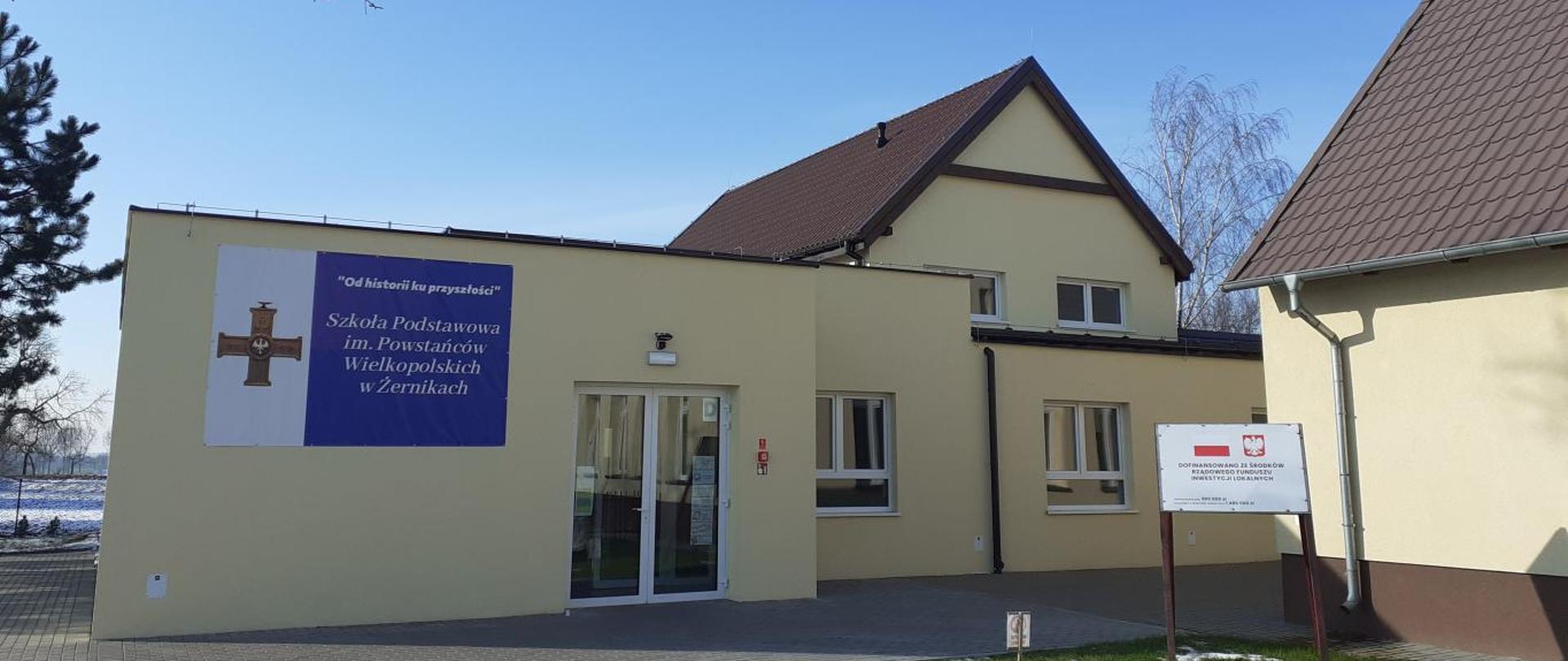 Rozbudowa Szkoły Podstawowej im. Powstańców Wielkopolskich w Żernikach - Stan na dzień: 09.02.2023 r.