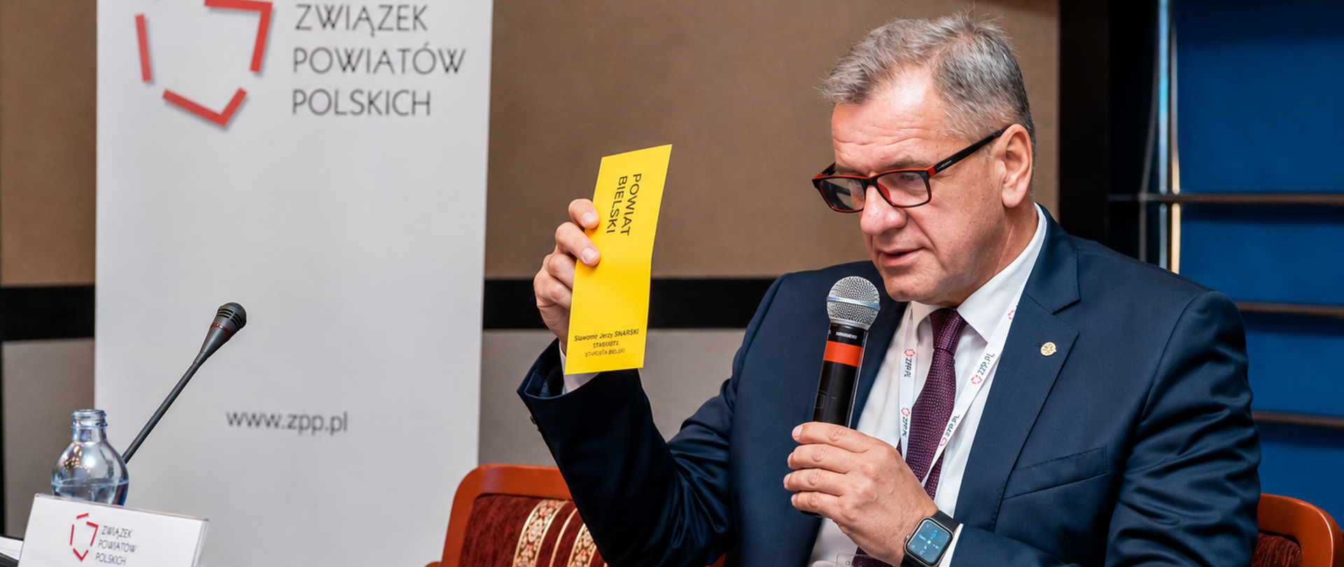 Wiceprezes ZPP, starosta bielski Sławomir Jerzy Snarski