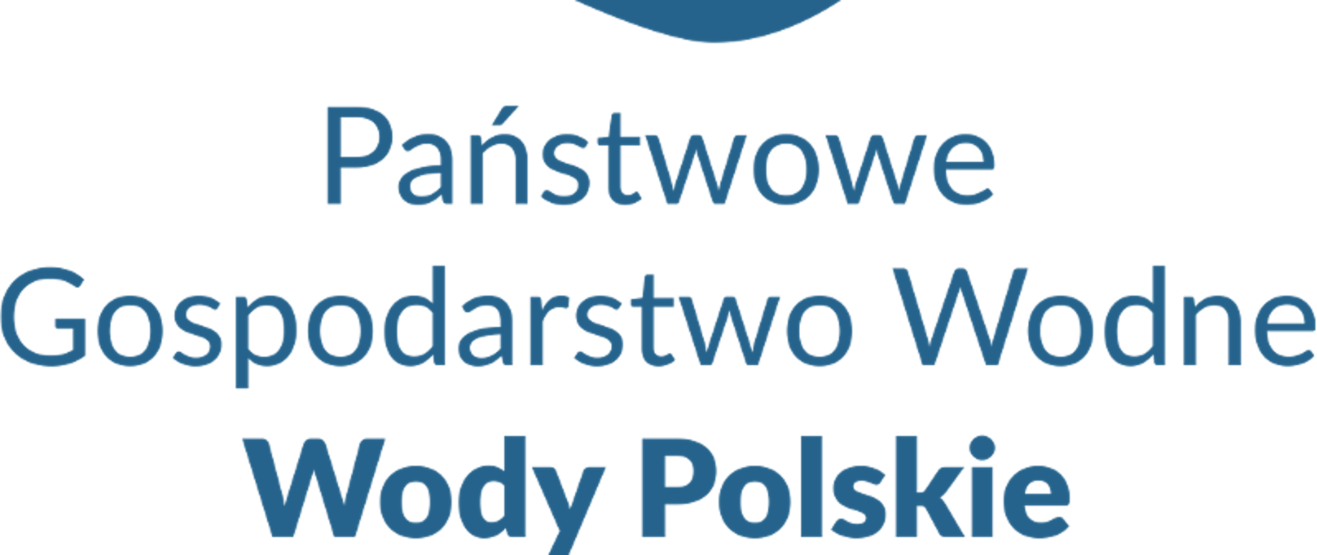 Napis Państwowe Gospodarstwo Wodne Wody Polskie