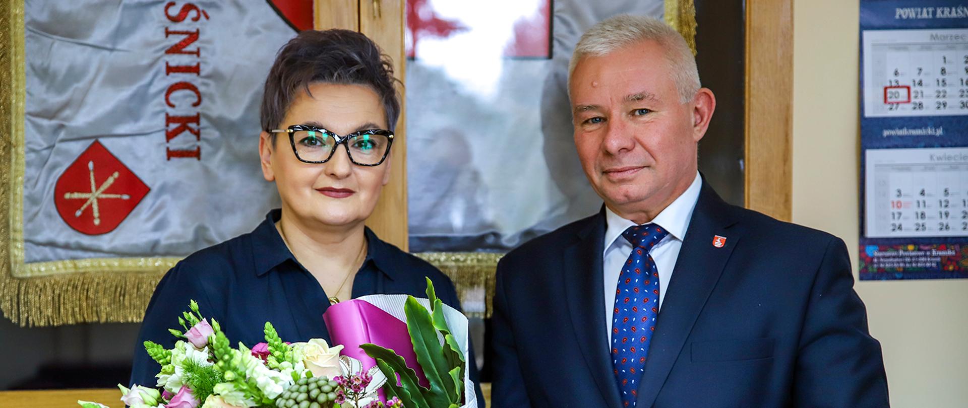 Na zdjęciu od lewej: Maria Słota i Andrzej Rolla