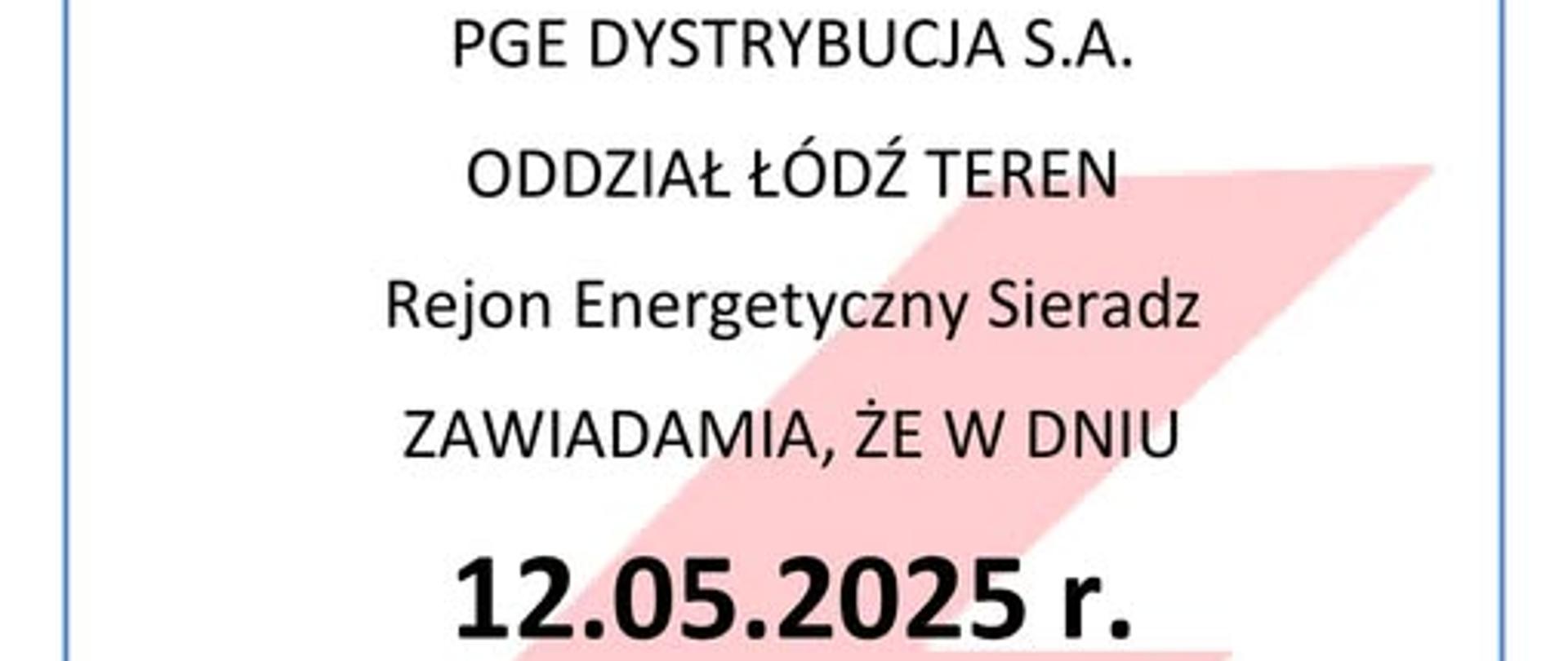 Przerwa w dostawie prądu