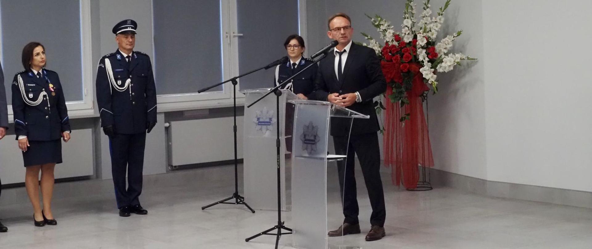 Wystąpienie wicestarosty Piotra Bożki