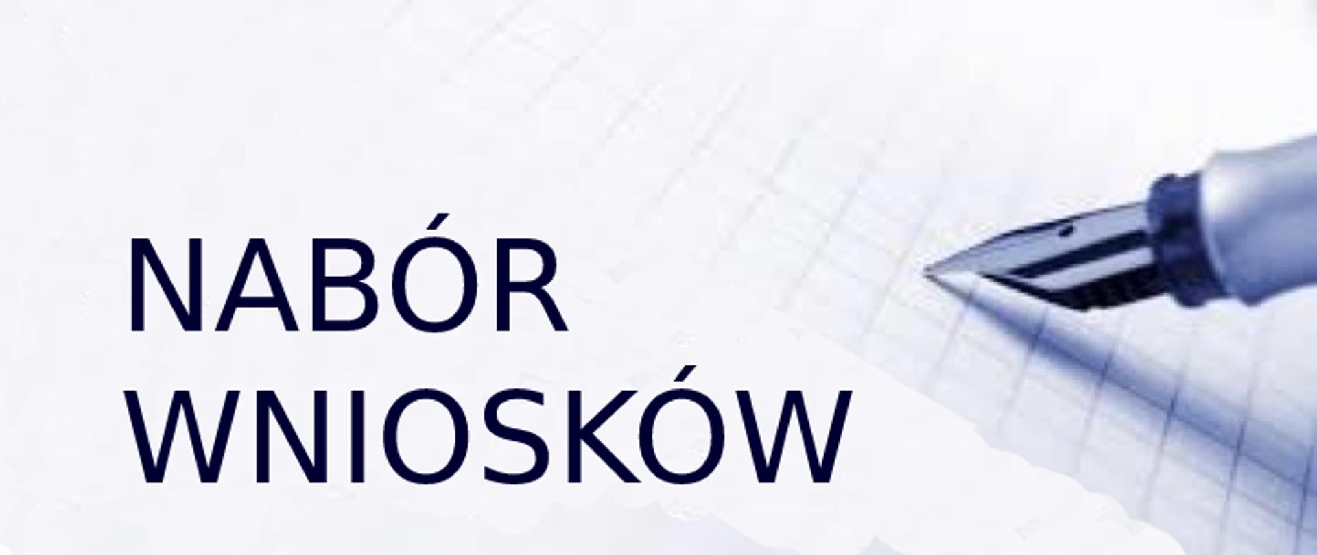 napis nabór wniosków
