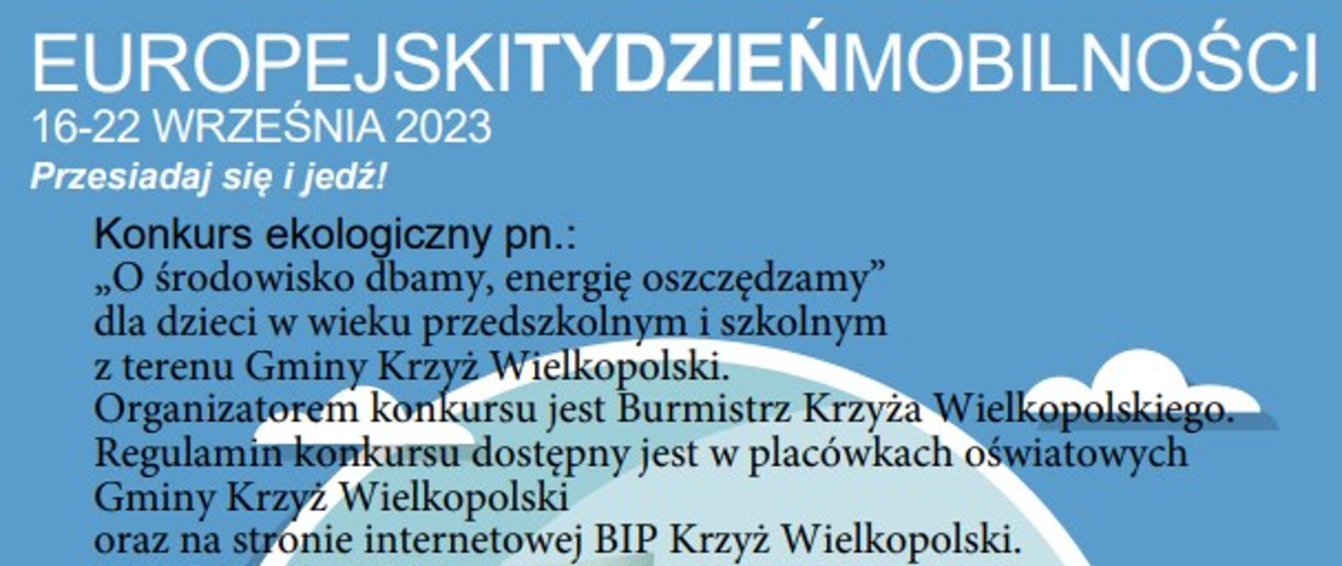 Europejski Tydzień Mobilności 16-22 września 2023