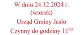  Godziny pracy Urzędu Gminy Jasło