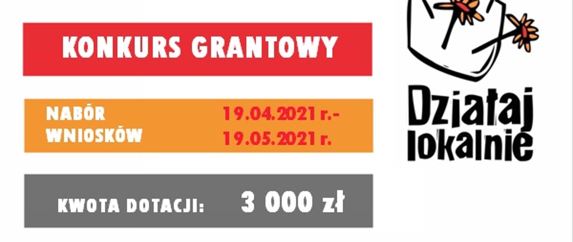  „Działaj Lokalnie 2021” - Lokalny Konkurs Grantowy