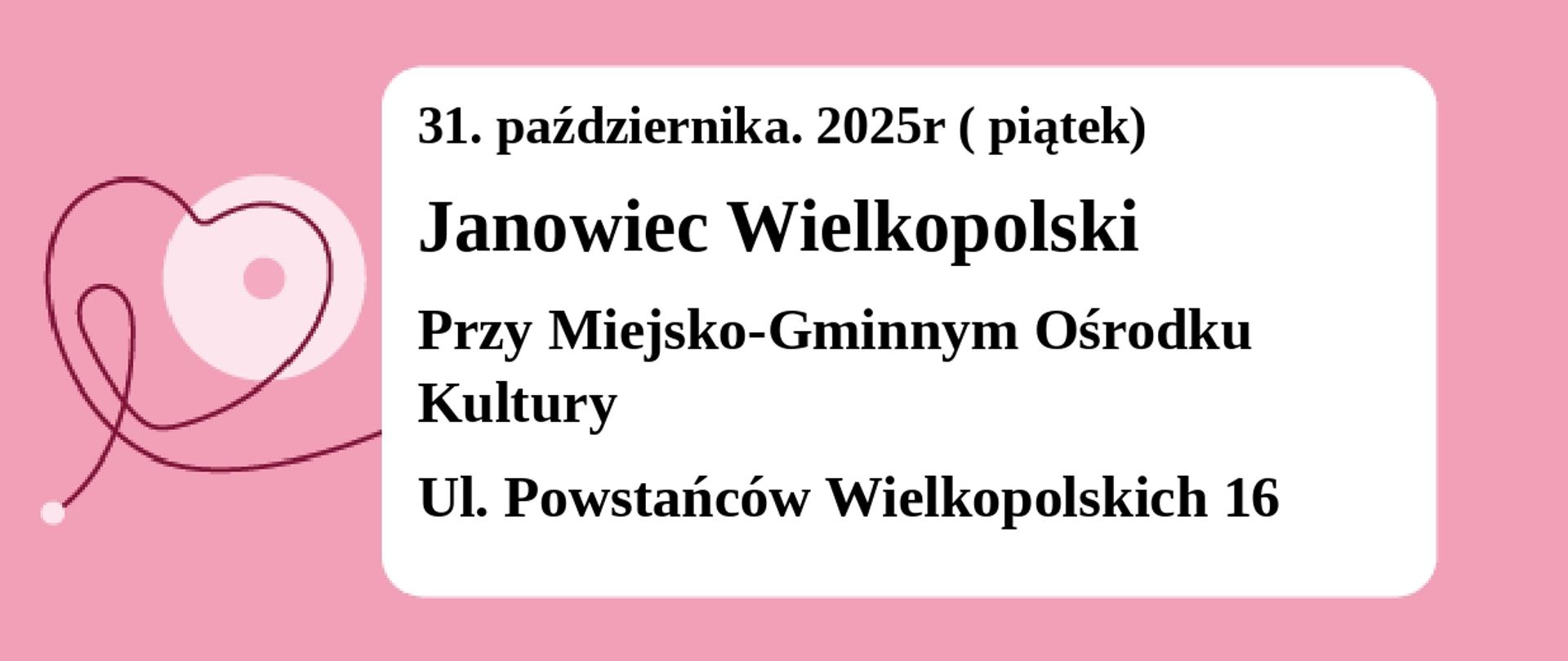 bezpłatne badania mammograficzne w dniu 31.10.25r,