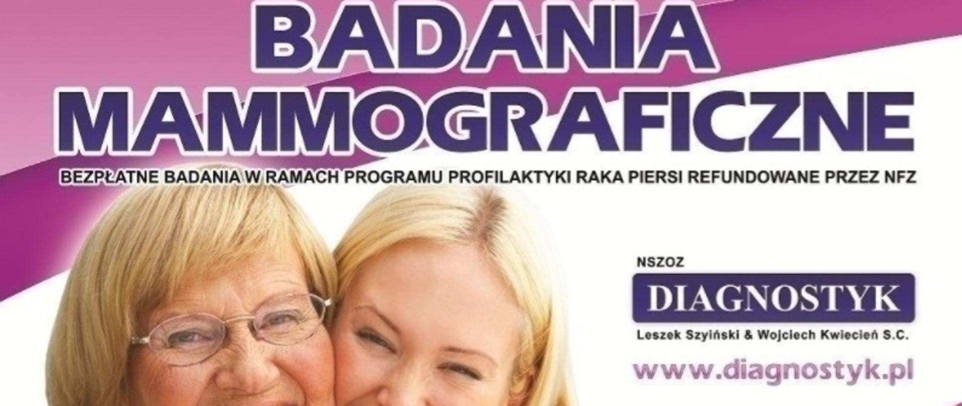 Opis badania mammograficzne