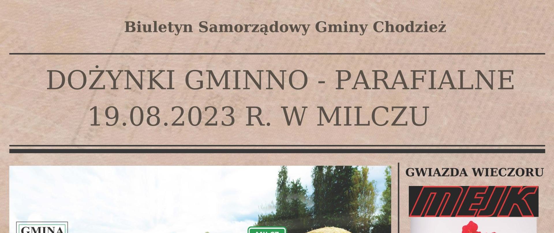 Plakat dożynki program