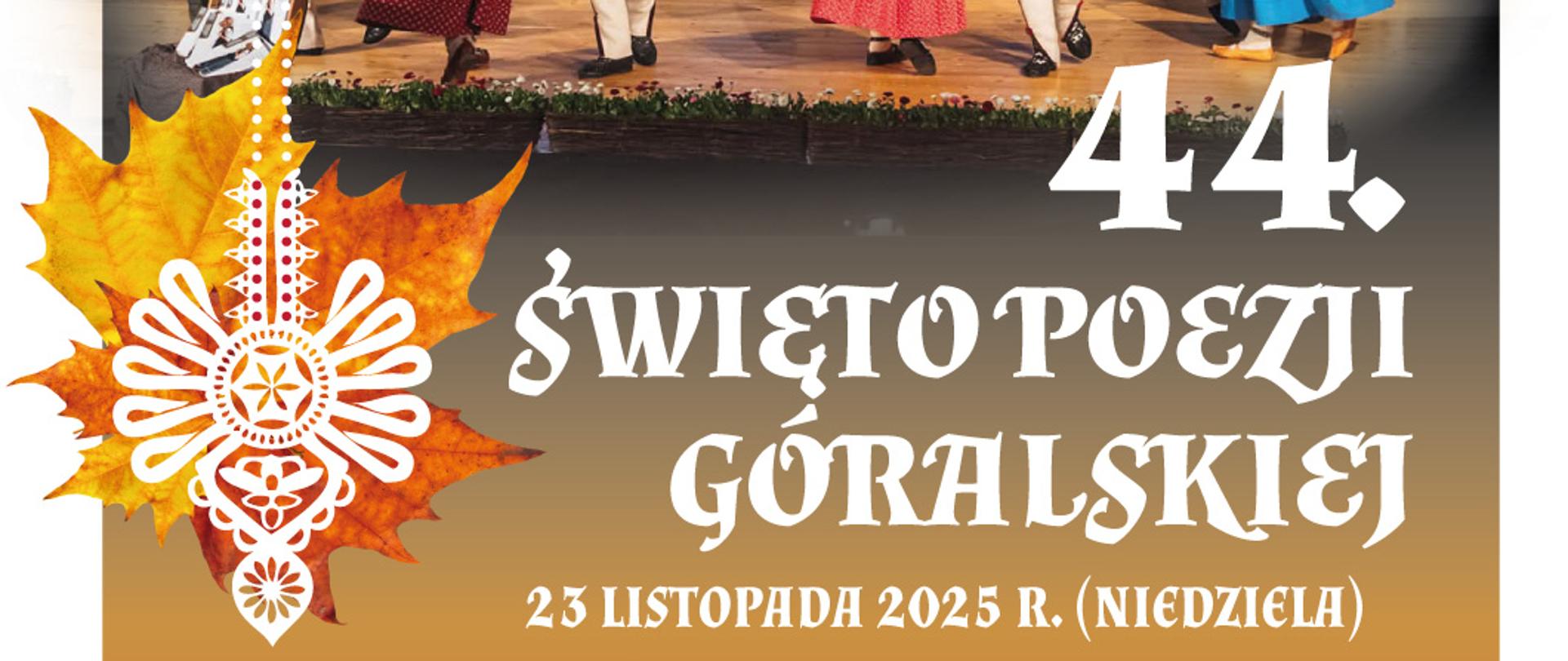 44. Święto Poezji Góralskiej, rozkład jak w artykule