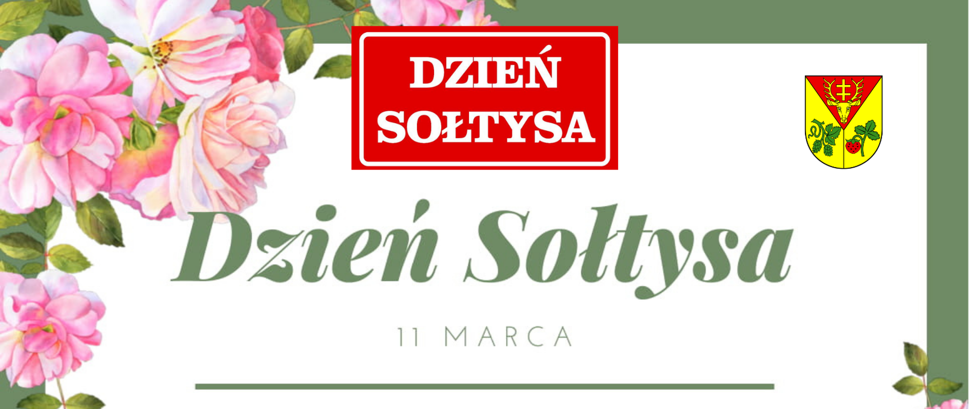 Dzień Sołtysa - grafika w kwiaty