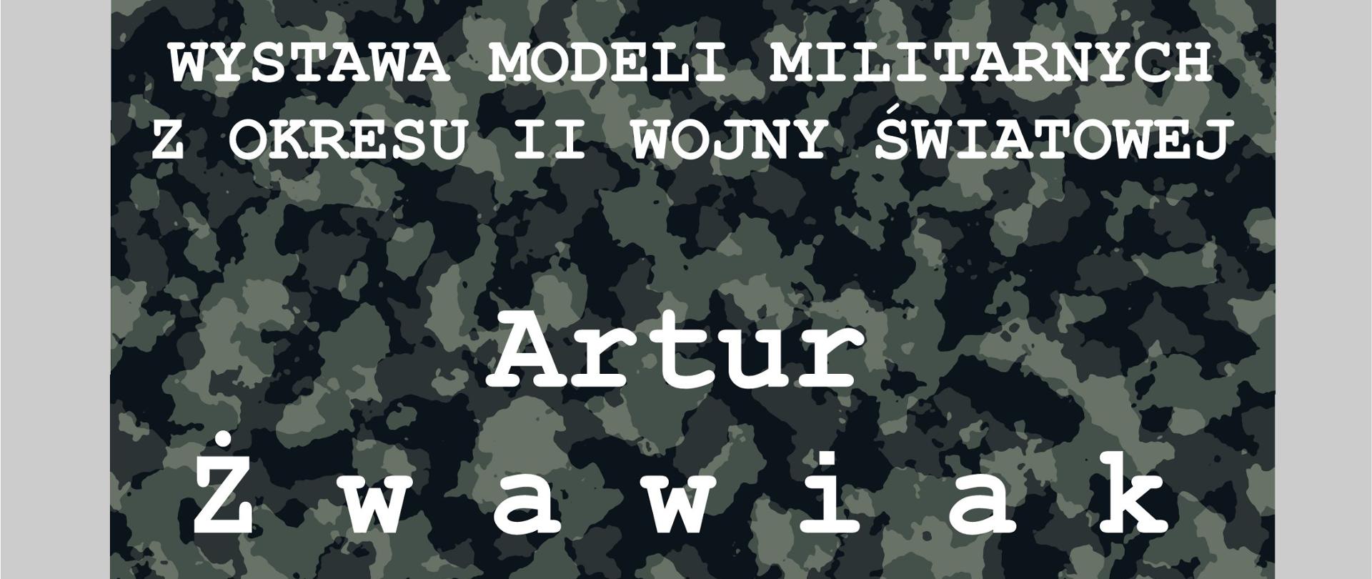 Wystawa modeli militarnych z okresu II wojny światowej
Artur Żwawiak
autor wystawy mieszka w Krzyżu Wielkopolskim, jego pasją od dzieciństwa
jest historia II Wojny Światowej. W swojej kolekcji ma około 80 modeli
czołgów, pojazdów i figurek wojskowych.
Zapraszamy na wystawę od 1 do 22 września w godzinach otwarcia M-GOK.