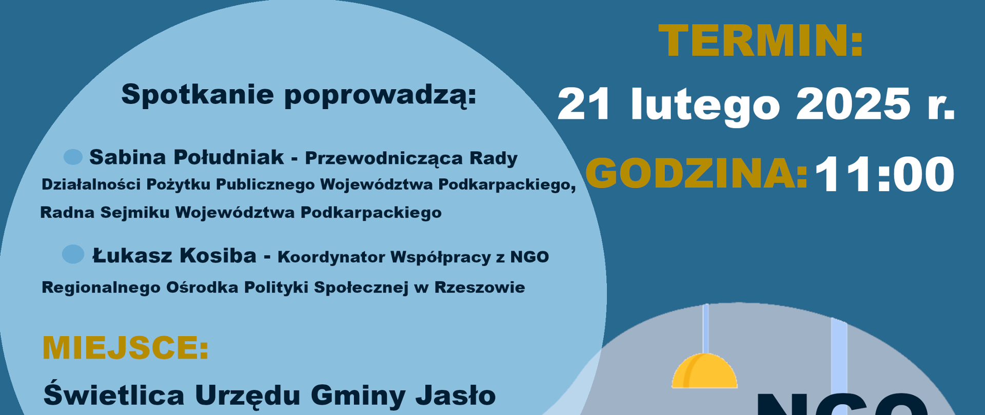 Plakat spotkanie NGO