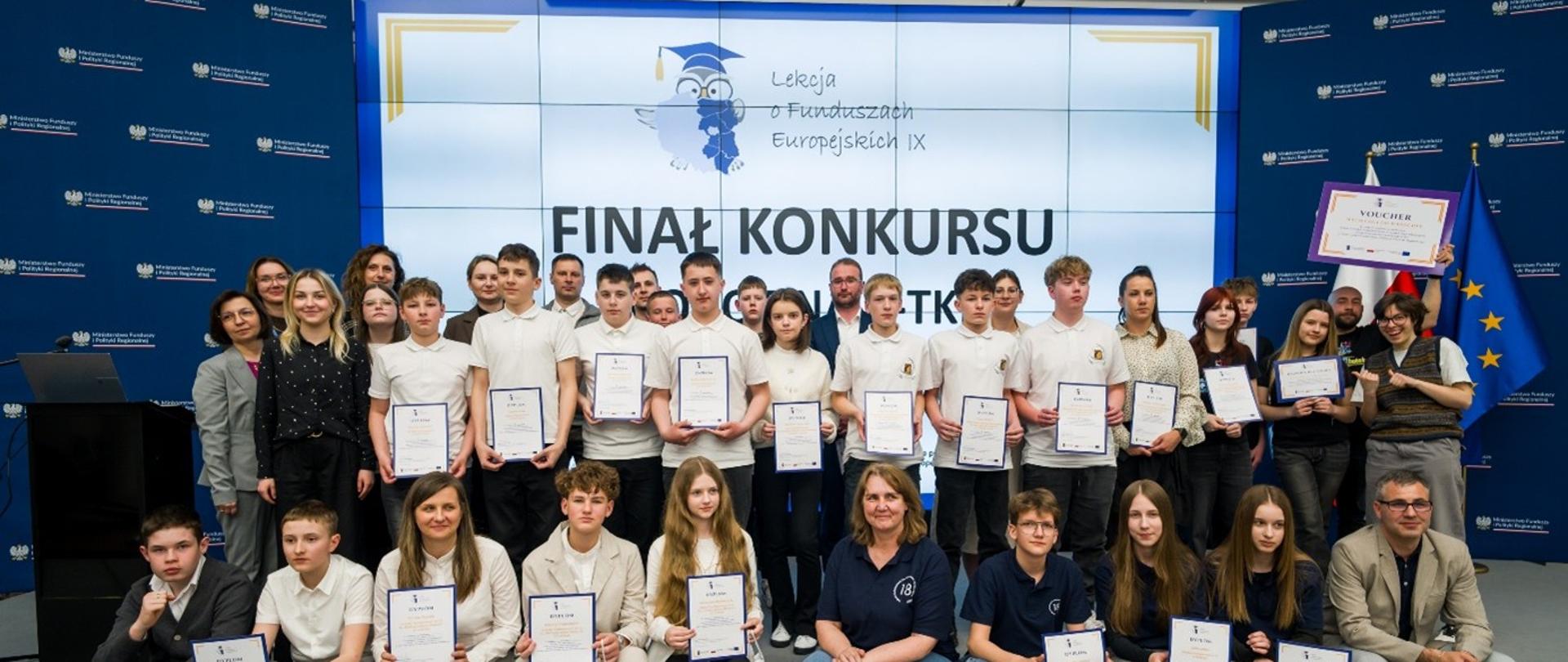 Uczniowie podczas finału konkursu 