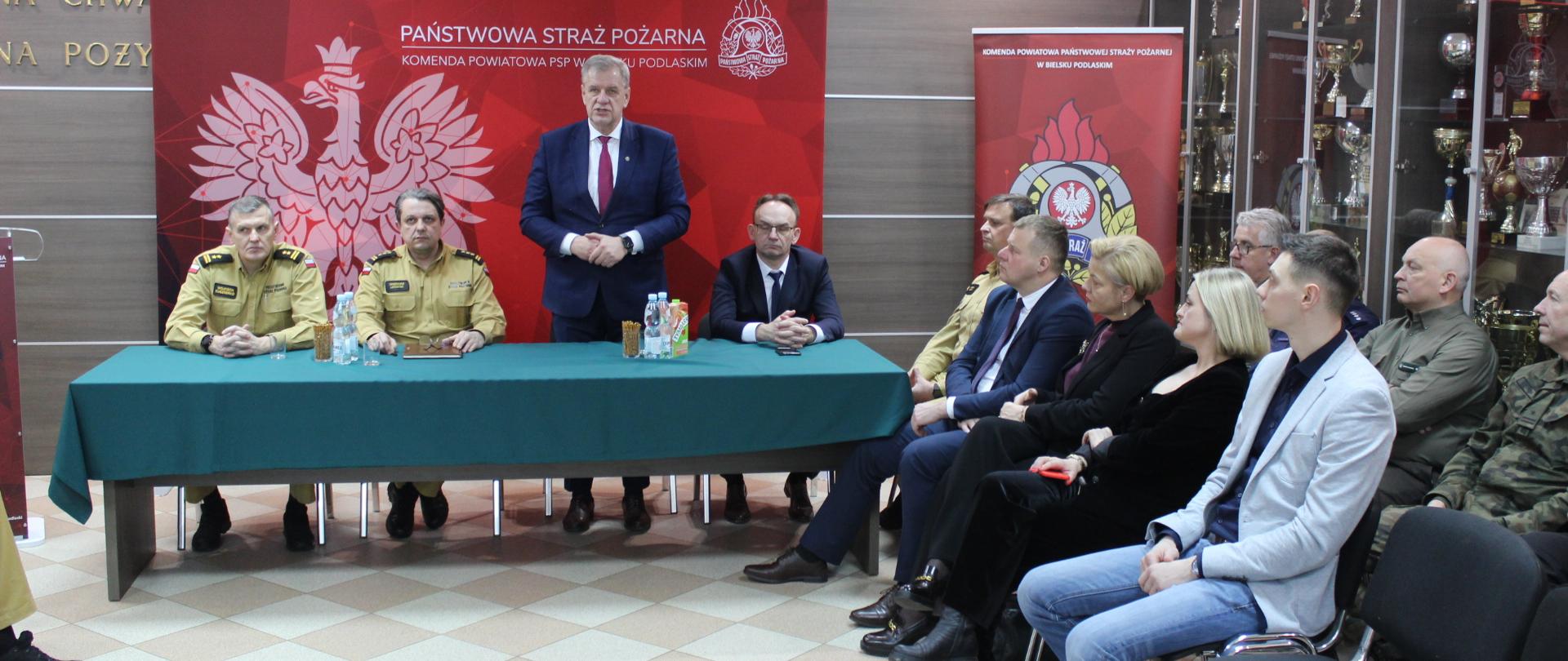 Narada podsumowująca funkcjonowanie ochrony przeciwpożarowej w powiecie bielskim (fot. KP PSP)